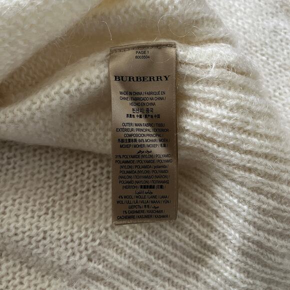 Burberry Osbourne striped mohair sweater Size Small - Picture 5 of 7